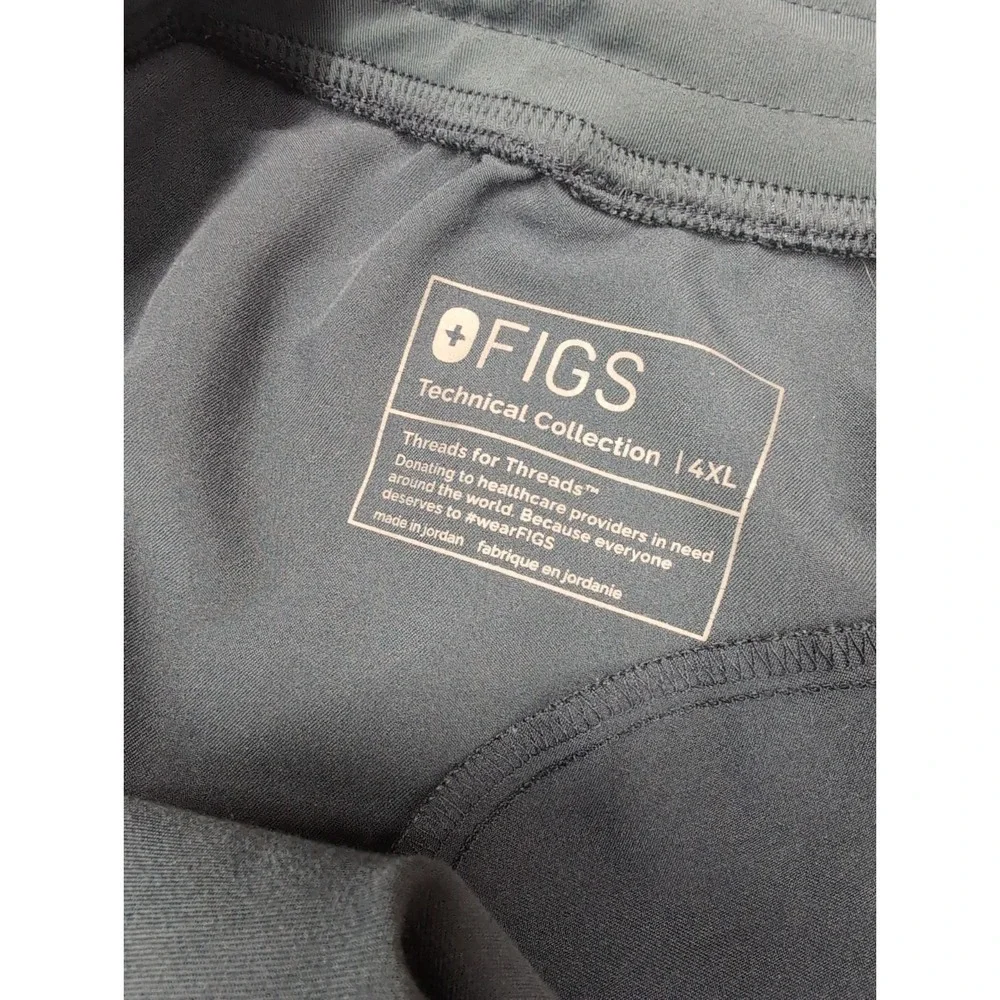 FIGS Women's 4XL Kade Navy PO 6665 Cargo Scrub Pants Straight Leg Tech Collect